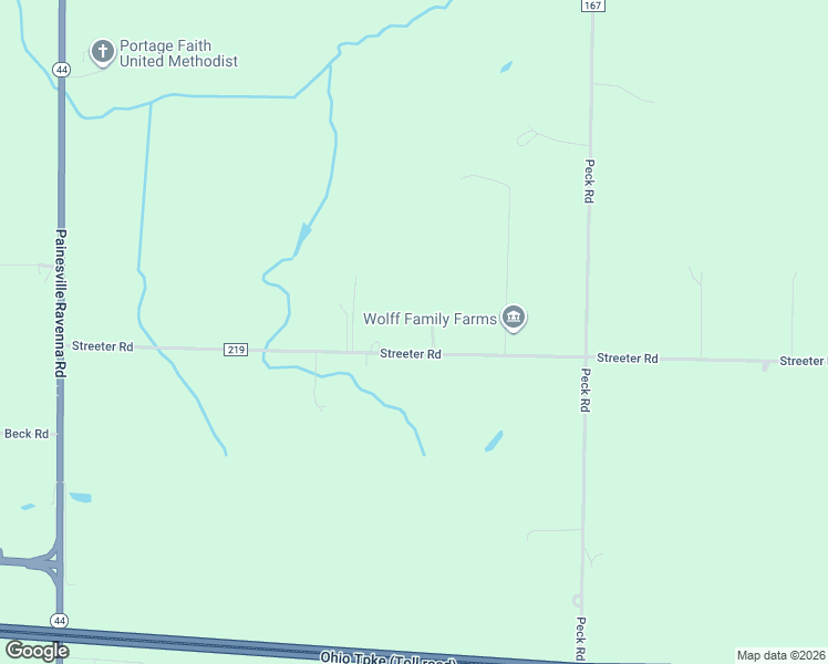 map of restaurants, bars, coffee shops, grocery stores, and more near 4865 Streeter Road in Mantua