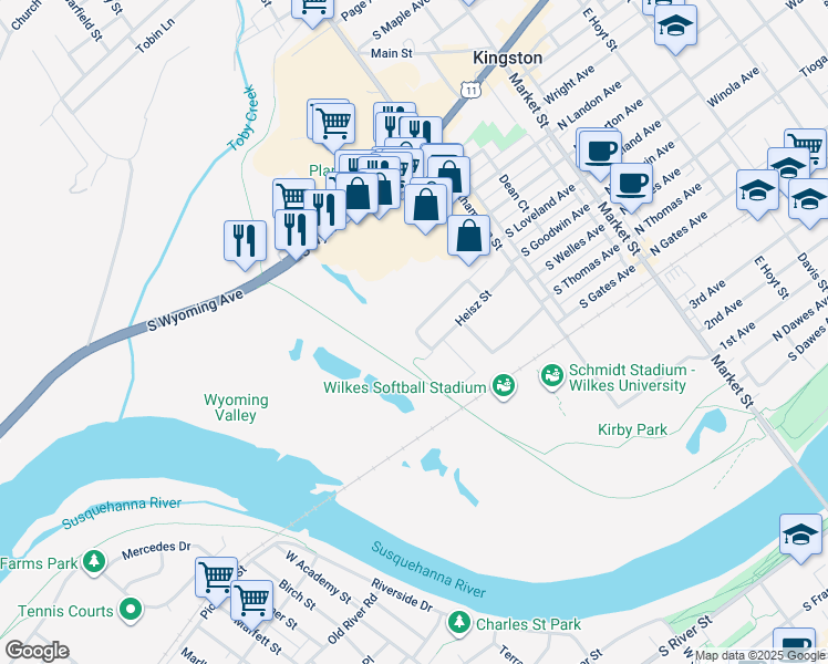 map of restaurants, bars, coffee shops, grocery stores, and more near 200 Gateway Drive in Edwardsville