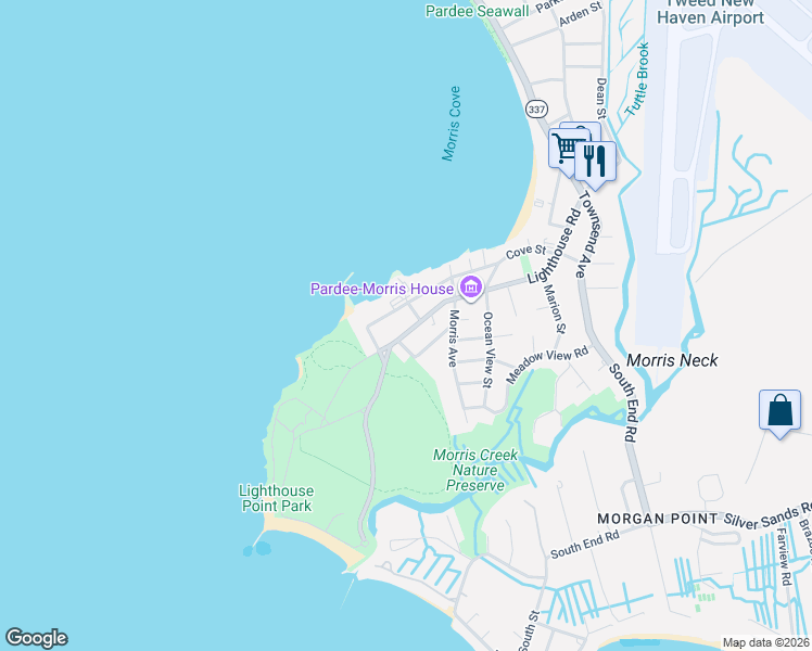 map of restaurants, bars, coffee shops, grocery stores, and more near 49 Cove Street in New Haven