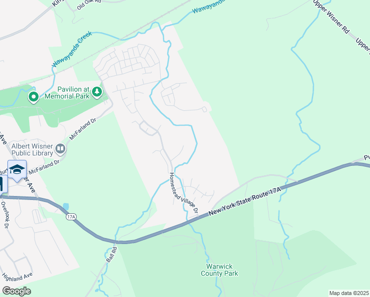 map of restaurants, bars, coffee shops, grocery stores, and more near 99 The Rise in Warwick