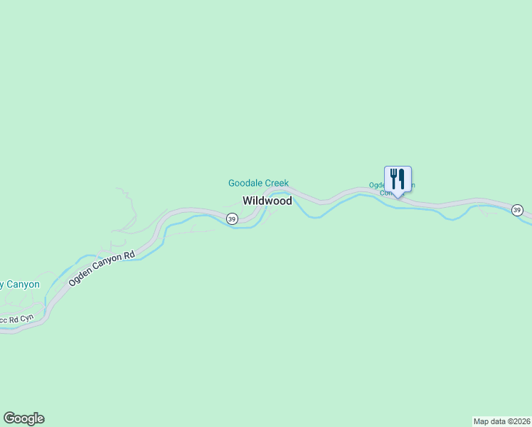 map of restaurants, bars, coffee shops, grocery stores, and more near 645 Ogden Canyon Road in Ogden