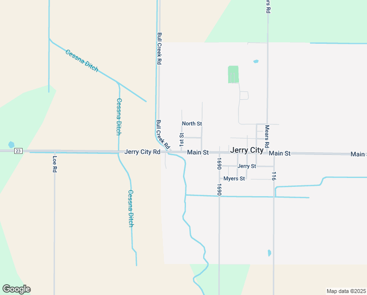 map of restaurants, bars, coffee shops, grocery stores, and more near 1st St in Cygnet