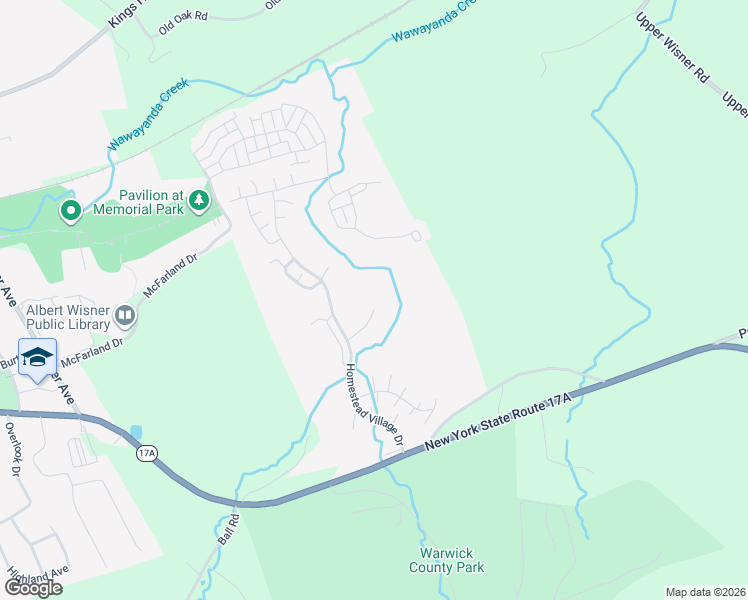 map of restaurants, bars, coffee shops, grocery stores, and more near 99 The Rise in Warwick