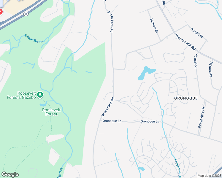 map of restaurants, bars, coffee shops, grocery stores, and more near 1335 James Farm Road in Stratford