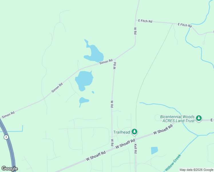 map of restaurants, bars, coffee shops, grocery stores, and more near 18380 West Road in Huntertown