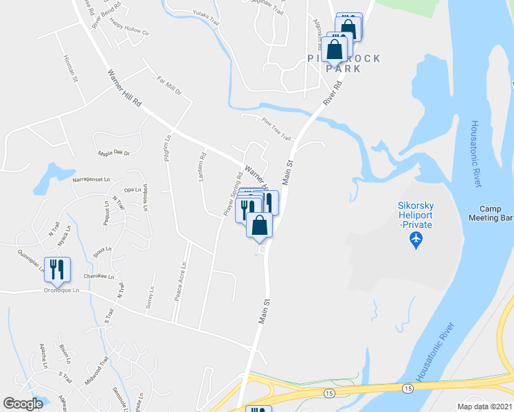 map of restaurants, bars, coffee shops, grocery stores, and more near in Stratford