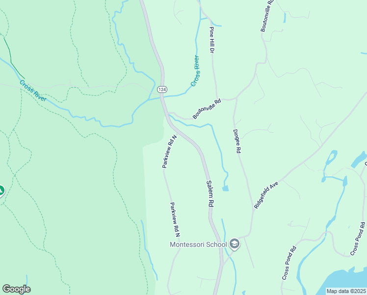 map of restaurants, bars, coffee shops, grocery stores, and more near 338 Salem Road in Pound Ridge