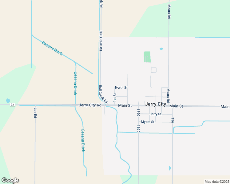 map of restaurants, bars, coffee shops, grocery stores, and more near 1st St in Cygnet