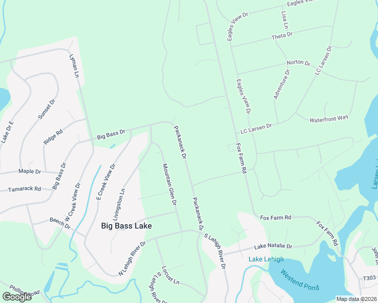 map of restaurants, bars, coffee shops, grocery stores, and more near 273 Packanack Drive in Gouldsboro