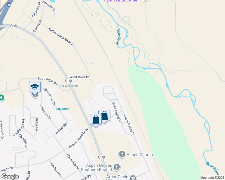 map of restaurants, bars, coffee shops, grocery stores, and more near 61 Grass Valley Dr in Evanston