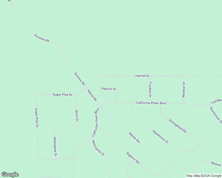 map of restaurants, bars, coffee shops, grocery stores, and more near Pelican Drive in Modoc County