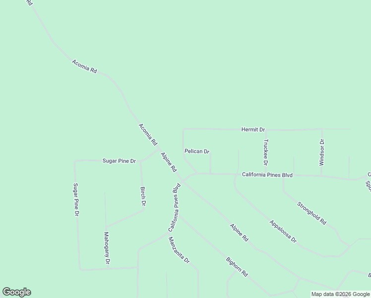 map of restaurants, bars, coffee shops, grocery stores, and more near Pelican Drive in Modoc County