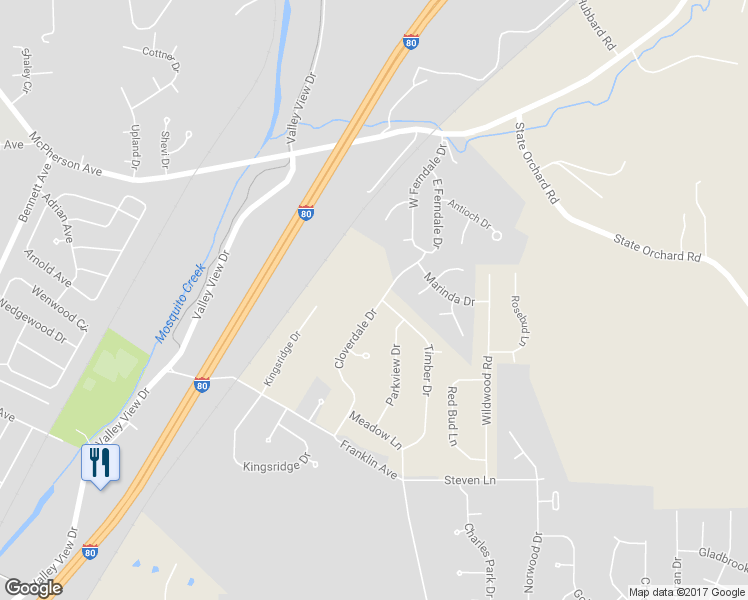 map of restaurants, bars, coffee shops, grocery stores, and more near 324 Cloverdale Drive in Council Bluffs