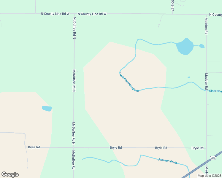 map of restaurants, bars, coffee shops, grocery stores, and more near 18550 McDuffee Road in Churubusco