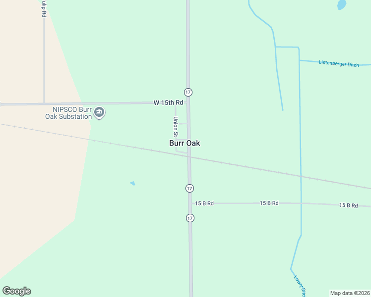 map of restaurants, bars, coffee shops, grocery stores, and more near in Burr Oak
