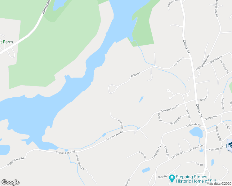 map of restaurants, bars, coffee shops, grocery stores, and more near 78 Ridge Road in Katonah