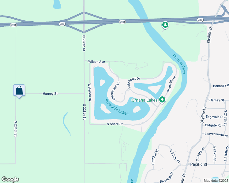 map of restaurants, bars, coffee shops, grocery stores, and more near 449 Shorewood Lane in Waterloo