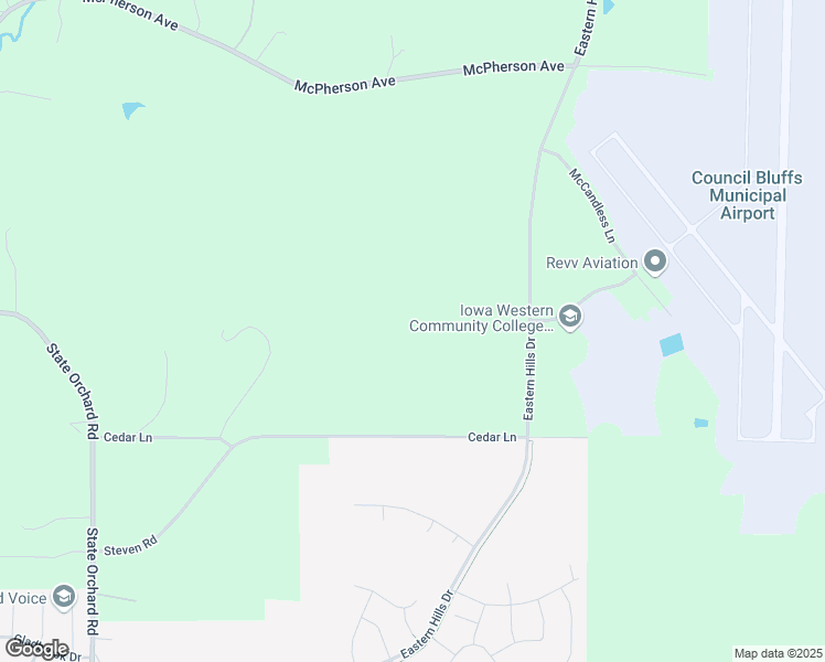 map of restaurants, bars, coffee shops, grocery stores, and more near in Council Bluffs