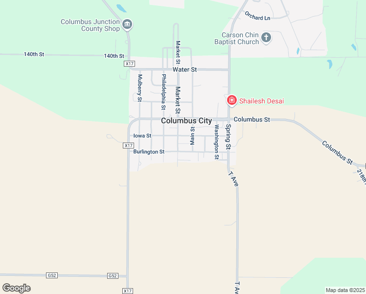 map of restaurants, bars, coffee shops, grocery stores, and more near 2573-2605 Main Street in Columbus City