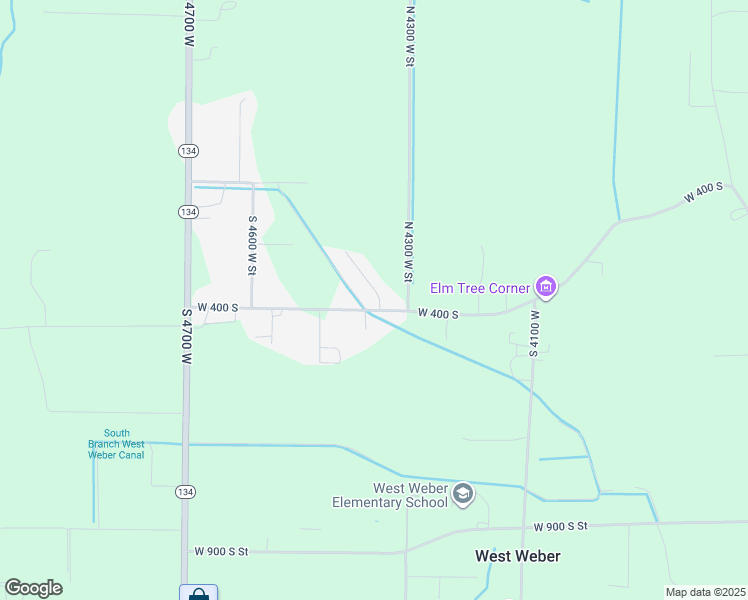 map of restaurants, bars, coffee shops, grocery stores, and more near 382 South 4350 West in Harrisville
