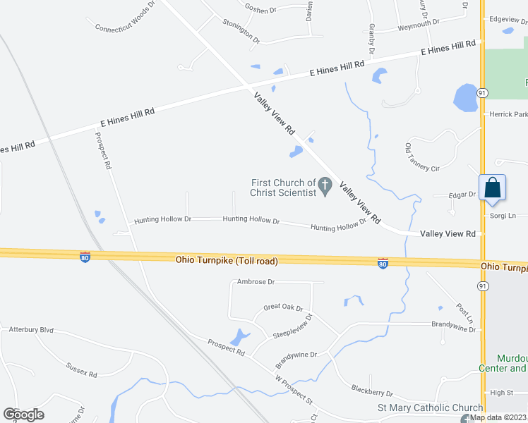 map of restaurants, bars, coffee shops, grocery stores, and more near 1447 Hunting Hollow Drive in Hudson