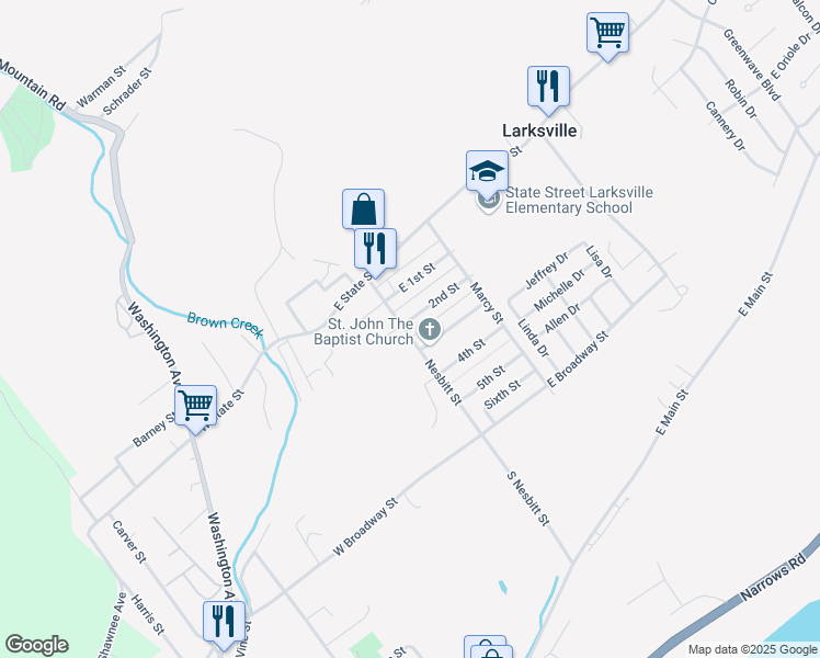 map of restaurants, bars, coffee shops, grocery stores, and more near 24 2nd Street in Plymouth