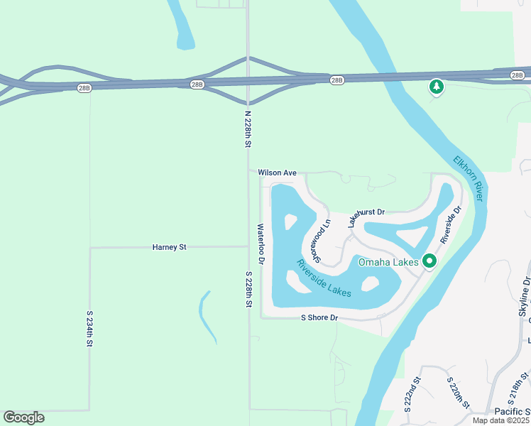 map of restaurants, bars, coffee shops, grocery stores, and more near 351 Waterloo Drive in Waterloo