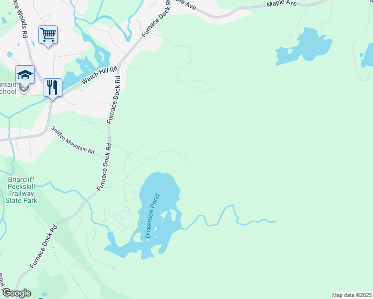map of restaurants, bars, coffee shops, grocery stores, and more near 34102 Furnace Dock Road in Cortlandt