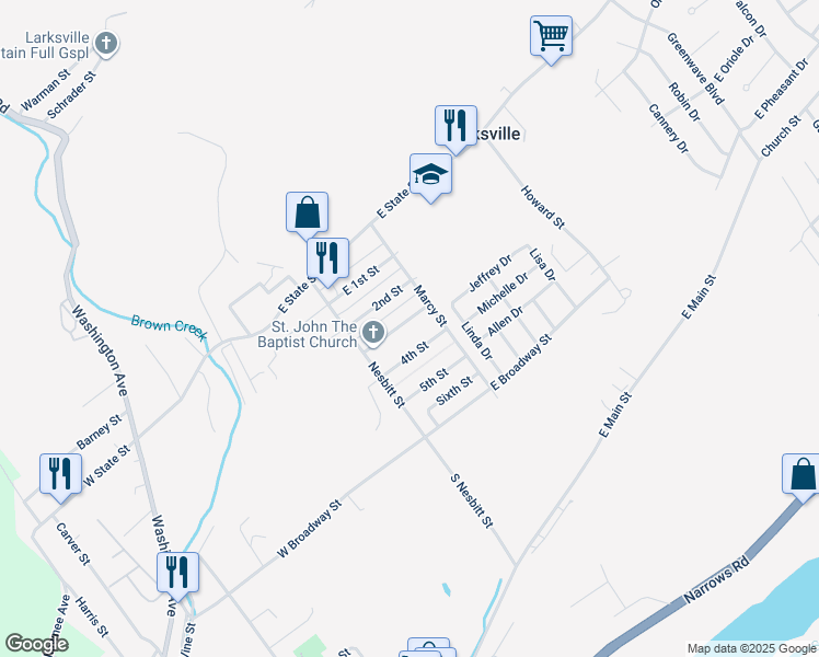 map of restaurants, bars, coffee shops, grocery stores, and more near 62 3rd St in Plymouth