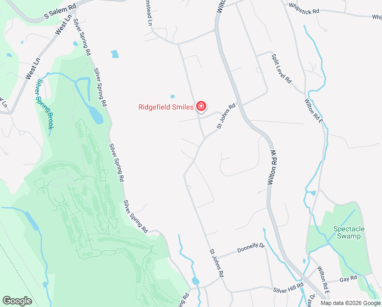 map of restaurants, bars, coffee shops, grocery stores, and more near 72 Saint Johns Road in Ridgefield