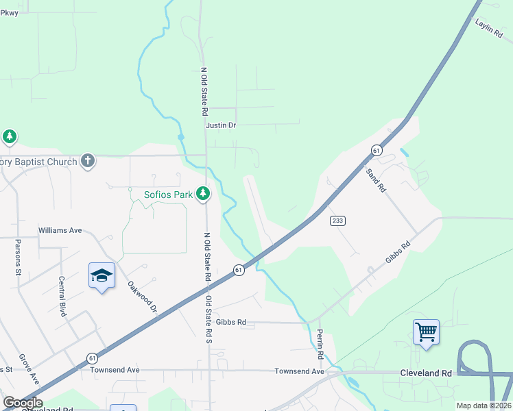 map of restaurants, bars, coffee shops, grocery stores, and more near 112 Ohio 61 in Norwalk
