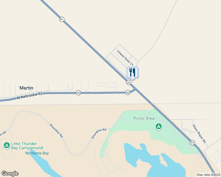 map of restaurants, bars, coffee shops, grocery stores, and more near 97-125 Nebraska 92 Scenic in Lemoyne
