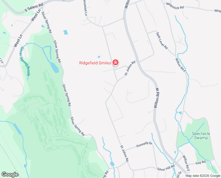 map of restaurants, bars, coffee shops, grocery stores, and more near 72 Saint Johns Road in Ridgefield
