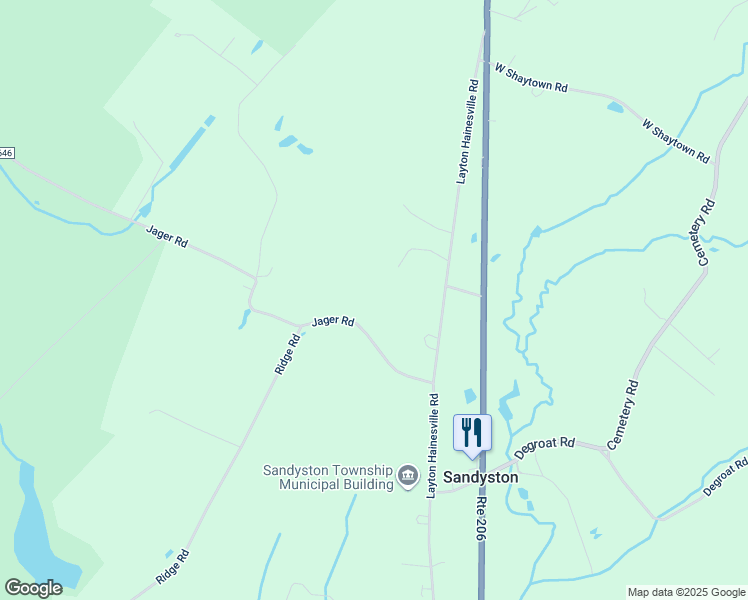 map of restaurants, bars, coffee shops, grocery stores, and more near 10 Jager Road in Sussex County