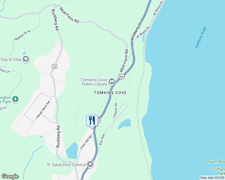map of restaurants, bars, coffee shops, grocery stores, and more near in Tomkins Cove