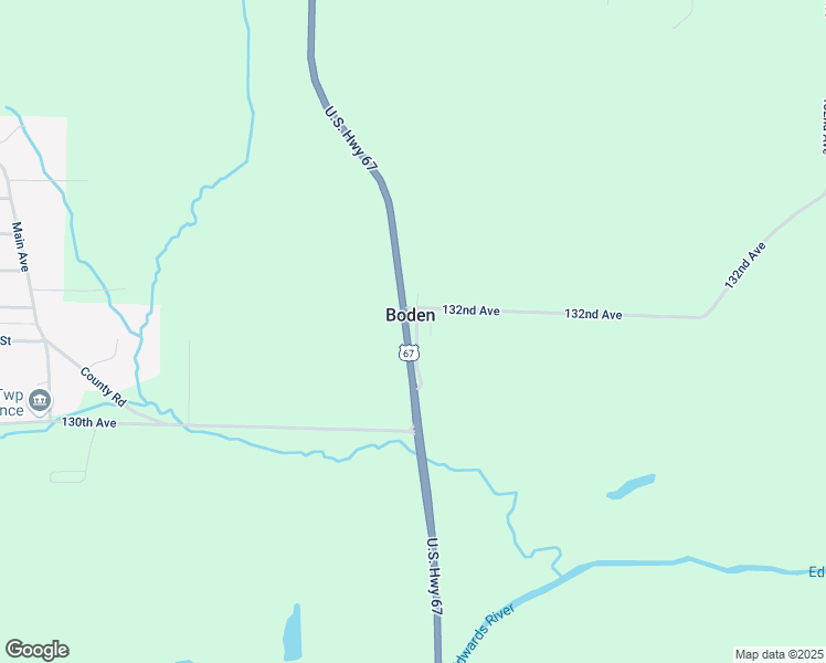 map of restaurants, bars, coffee shops, grocery stores, and more near 1325 U.S. 67 in Sherrard