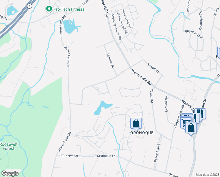 map of restaurants, bars, coffee shops, grocery stores, and more near 165 Brinsmayd Avenue in Stratford