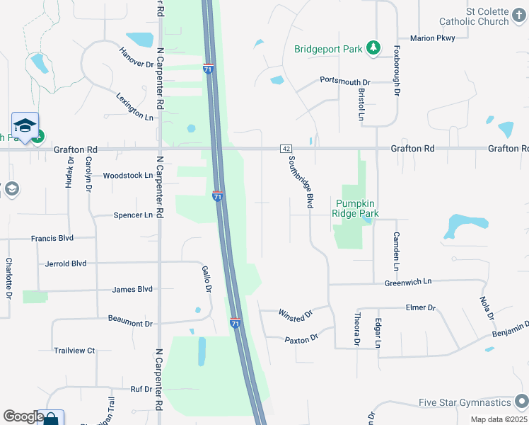 map of restaurants, bars, coffee shops, grocery stores, and more near 633 Maplewood Avenue in Brunswick