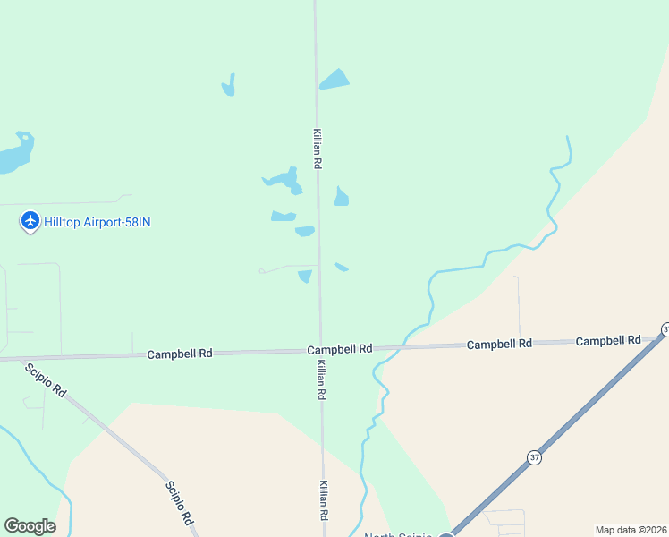 map of restaurants, bars, coffee shops, grocery stores, and more near 18202 Killian Road in Spencerville