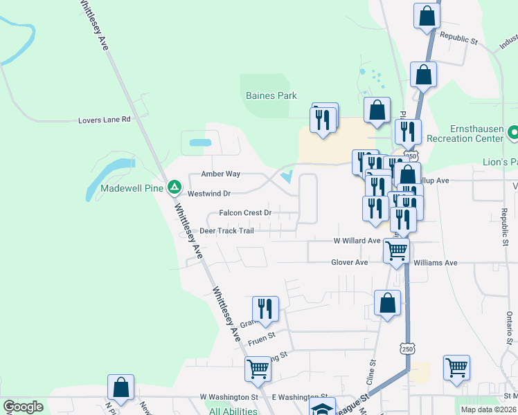 map of restaurants, bars, coffee shops, grocery stores, and more near 38 Westwind Drive in Norwalk