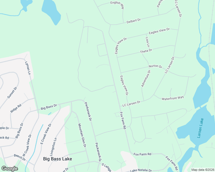 map of restaurants, bars, coffee shops, grocery stores, and more near Peat Moss Road in Lackawanna County