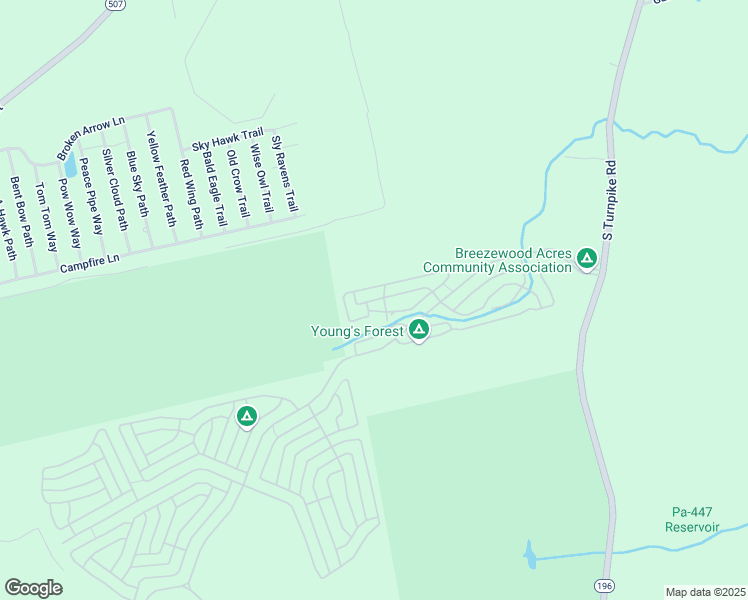 map of restaurants, bars, coffee shops, grocery stores, and more near 40 Menoken Trail in South Sterling