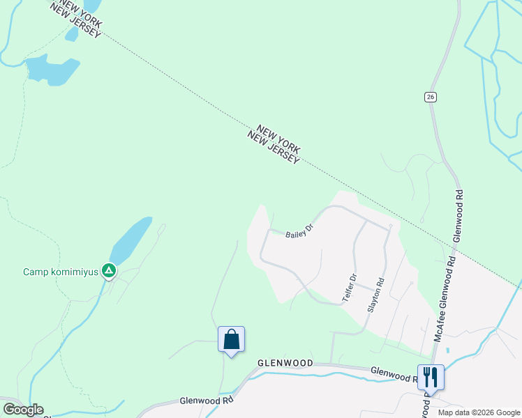 map of restaurants, bars, coffee shops, grocery stores, and more near 21 Colonial Circle in Sussex County