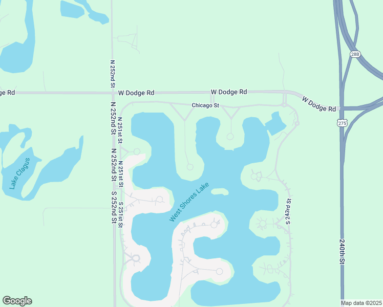 map of restaurants, bars, coffee shops, grocery stores, and more near 143 N 248th Cir in Waterloo