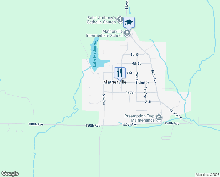 map of restaurants, bars, coffee shops, grocery stores, and more near 109 5th Avenue in Sherrard