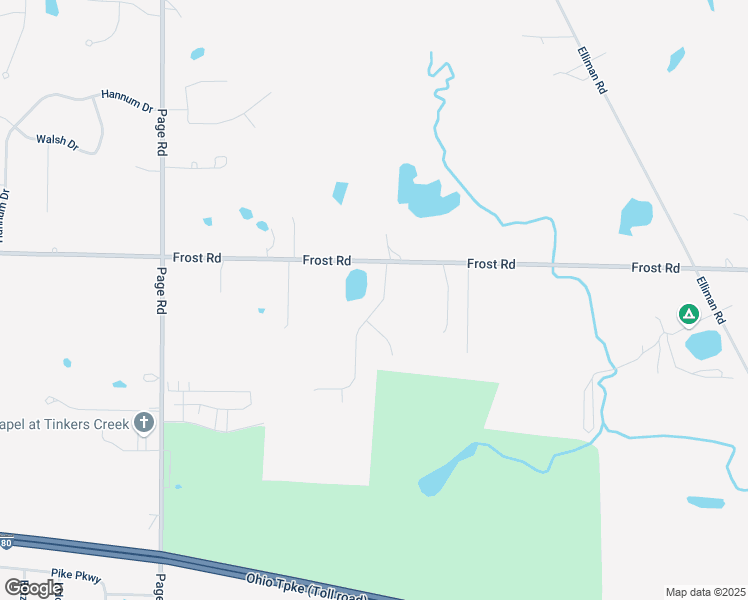 map of restaurants, bars, coffee shops, grocery stores, and more near 9855 Creekside Way in Streetsboro