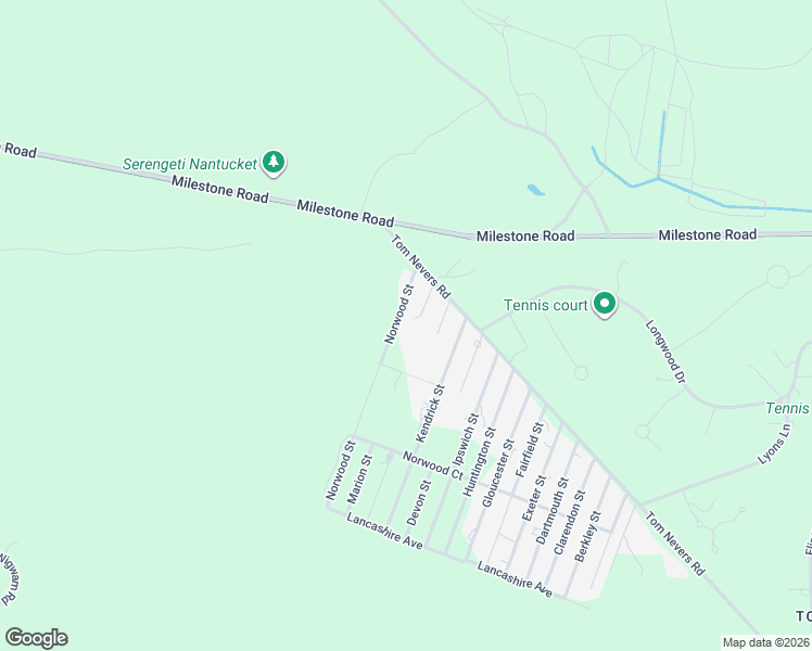map of restaurants, bars, coffee shops, grocery stores, and more near 7 Cornwall Street in Nantucket