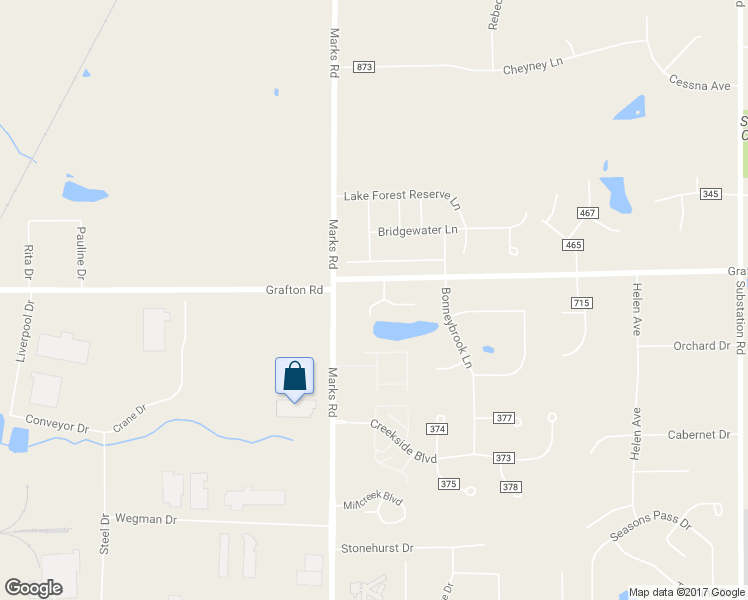 map of restaurants, bars, coffee shops, grocery stores, and more near 5266 Grafton Road in Brunswick