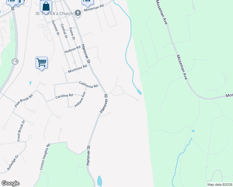 map of restaurants, bars, coffee shops, grocery stores, and more near 85 Kensington Lane in Yorktown Heights