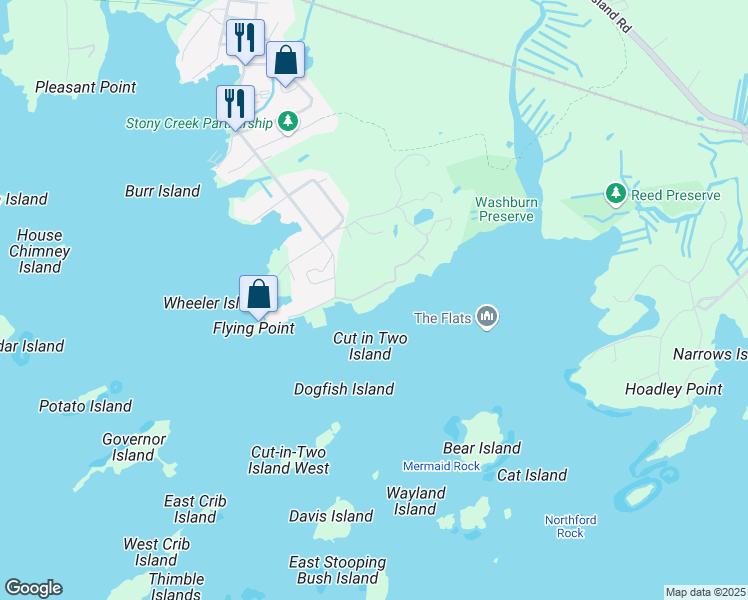 map of restaurants, bars, coffee shops, grocery stores, and more near 32 Prospect Hill Road in Branford
